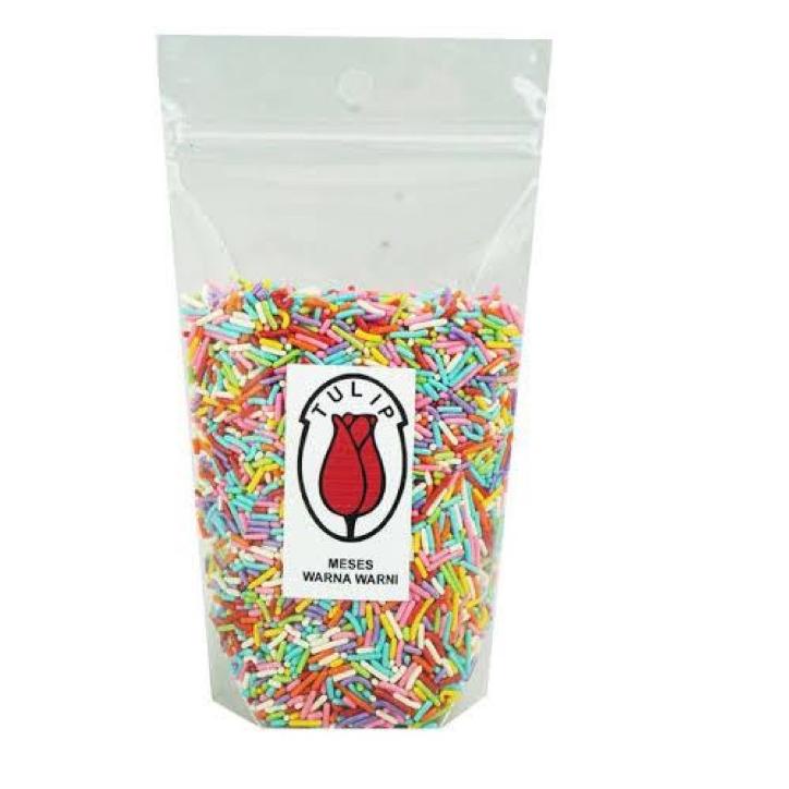 

Real Promotion--Meses Tulip Warna Warni Chocorice MiX Meses Repack 1KG, 500gr