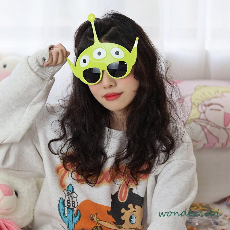 Kartun Lucu Modeling Tiga Kacamata -Kacamata Personalisasi Kacamata Lucu Kacamata Dekorasi Foto-Won