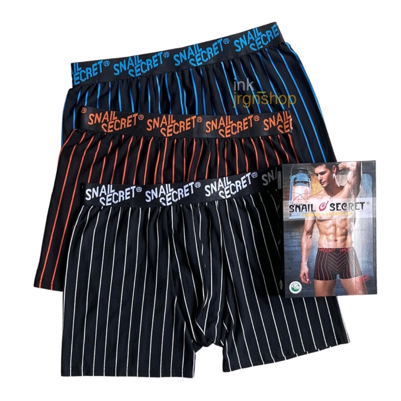 BOXER MEN'S BRIEFS (1 BOX ISI 3 PCS) / CELANA DALAM BOXER PRIA DEWASA / SEMPAK BOXER PRIA