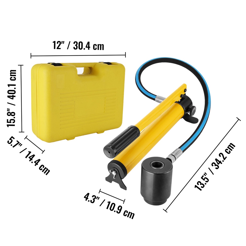 COOFARI Alat Penggali Lubang Hidraulik Alat Pembuat Lubang Hidraulik berkisar 16-60mm Alat Pukulan Lubang Hidraulik SYK-8B Hole Puncher