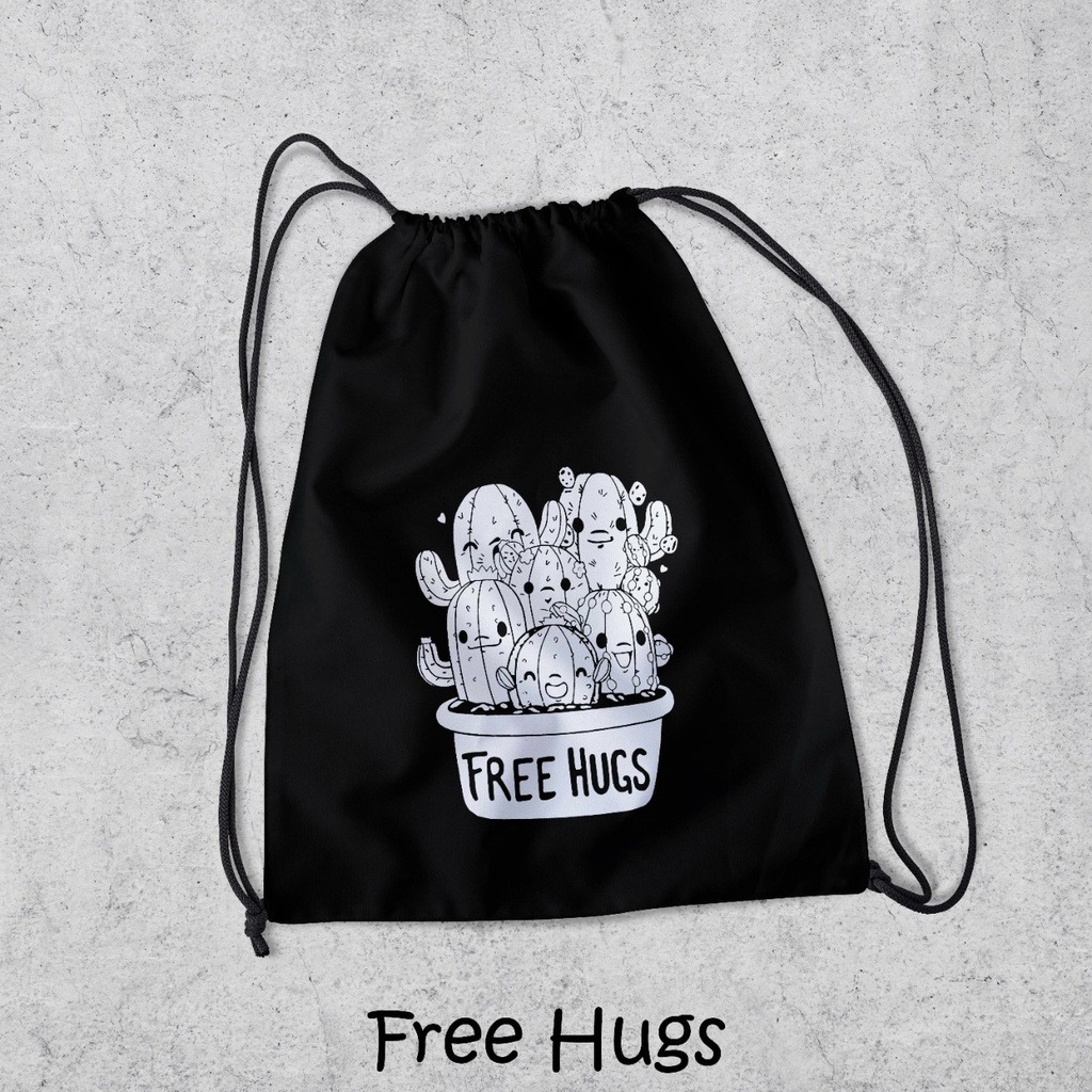 ZCO - Tas Serut Multifungsi Untuk Olahraga Sekolah Futsal Basket Berenang String bag Bahan Taslan Waterdrop | Tas Serut Terlengkap - New Stringbag - String bag Bts Muat Banyak Ukuran 38  x 30 cm Part VI | Morybag