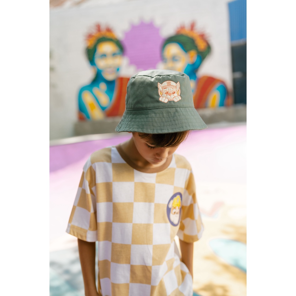 BOHOPANNA Emma Bucket Bucket Hat Paw Patrol Daze Lizzie Bucket Topi Bucket Anak dengan Tali CBKS