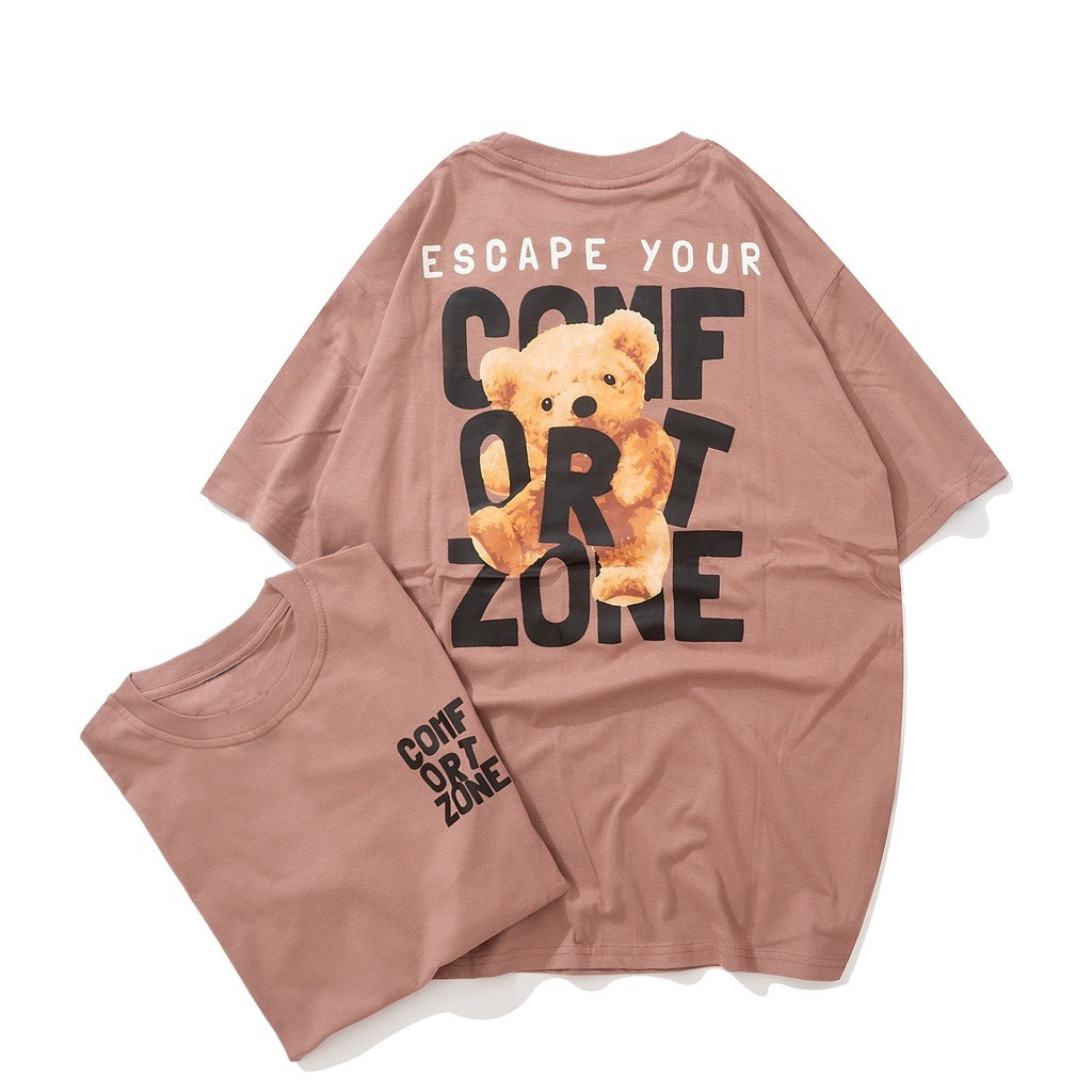 FC - KAOS OVERSIZE CONFORT ZONE / KAOS ESCAPE YOUR / KAOS KEREN ( LD : 110CM  PJ :65CM )