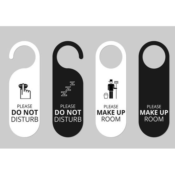 DO NOT DISTURB AKRILIK / PENANDA KAMAR HOTEL