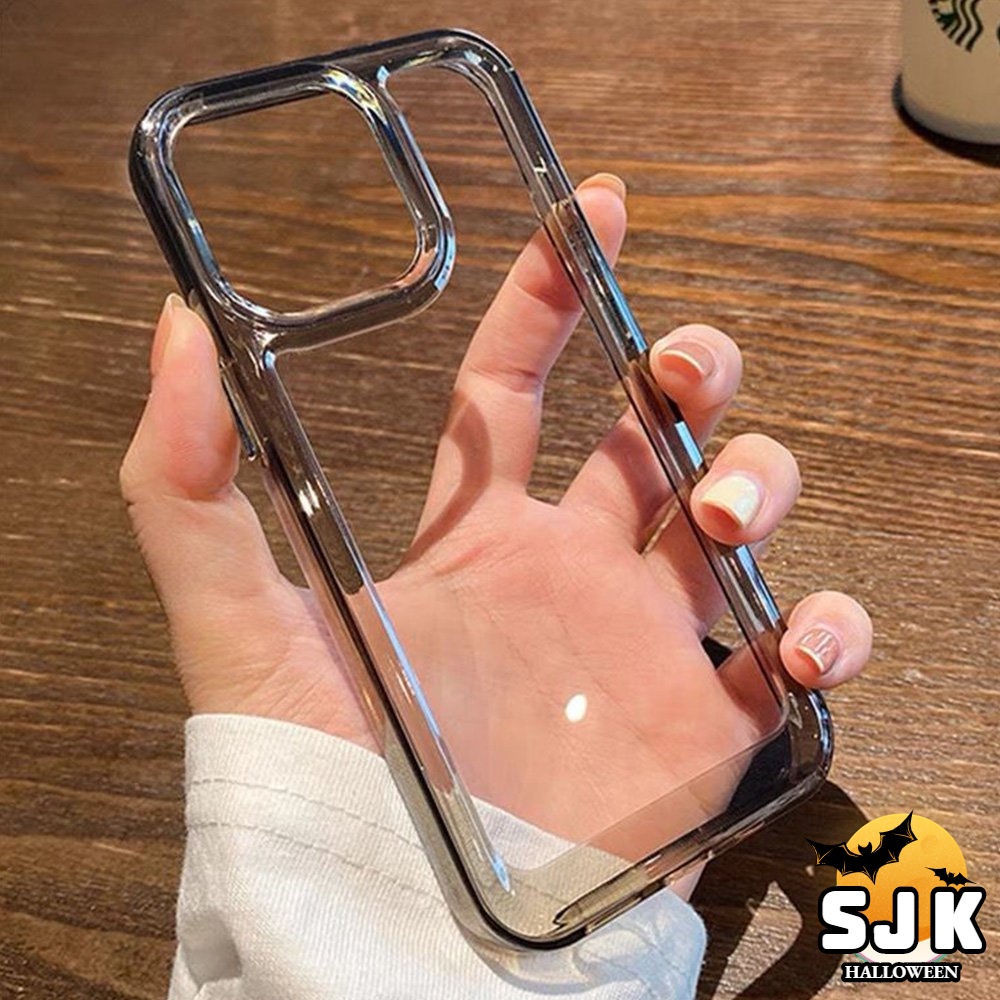 Luxury Purple Acrylic Clear Hard Shockproof Clear For IPhone 11 12 13 14 Pro Max XR X XS Max  7 8 Plus Phone Case Simple Military Grade Shock-Absorbing Soft TPU Cover