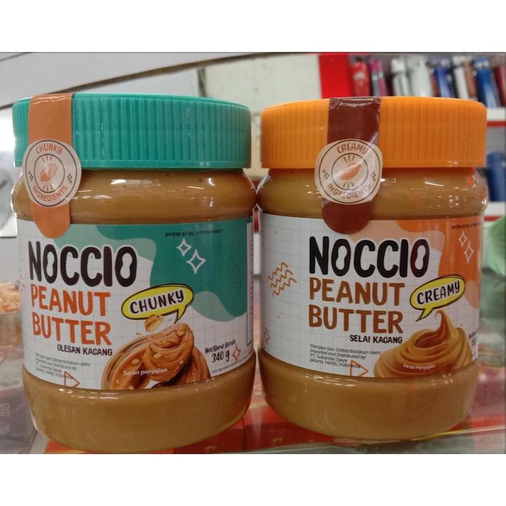 

Noccio Peanut Butter Selai Roti Kacang 340gr - Creamy / Chunky