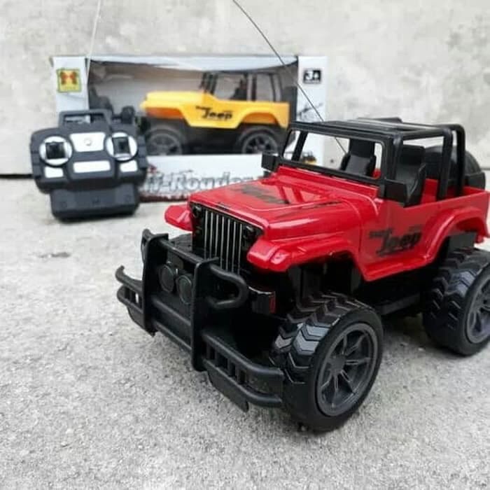 Mainan rc remote control truck jeep king off road mobil ban besar roda