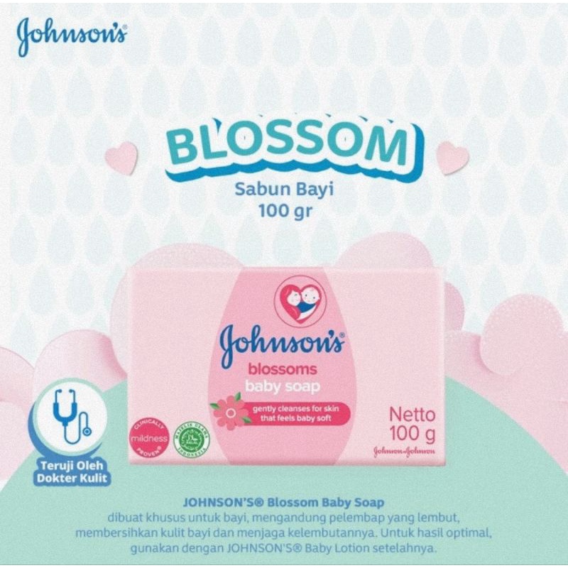 Johnson's Soap Sabun Batang 100 gr - Sabun Mandi Bayi &amp; Anak