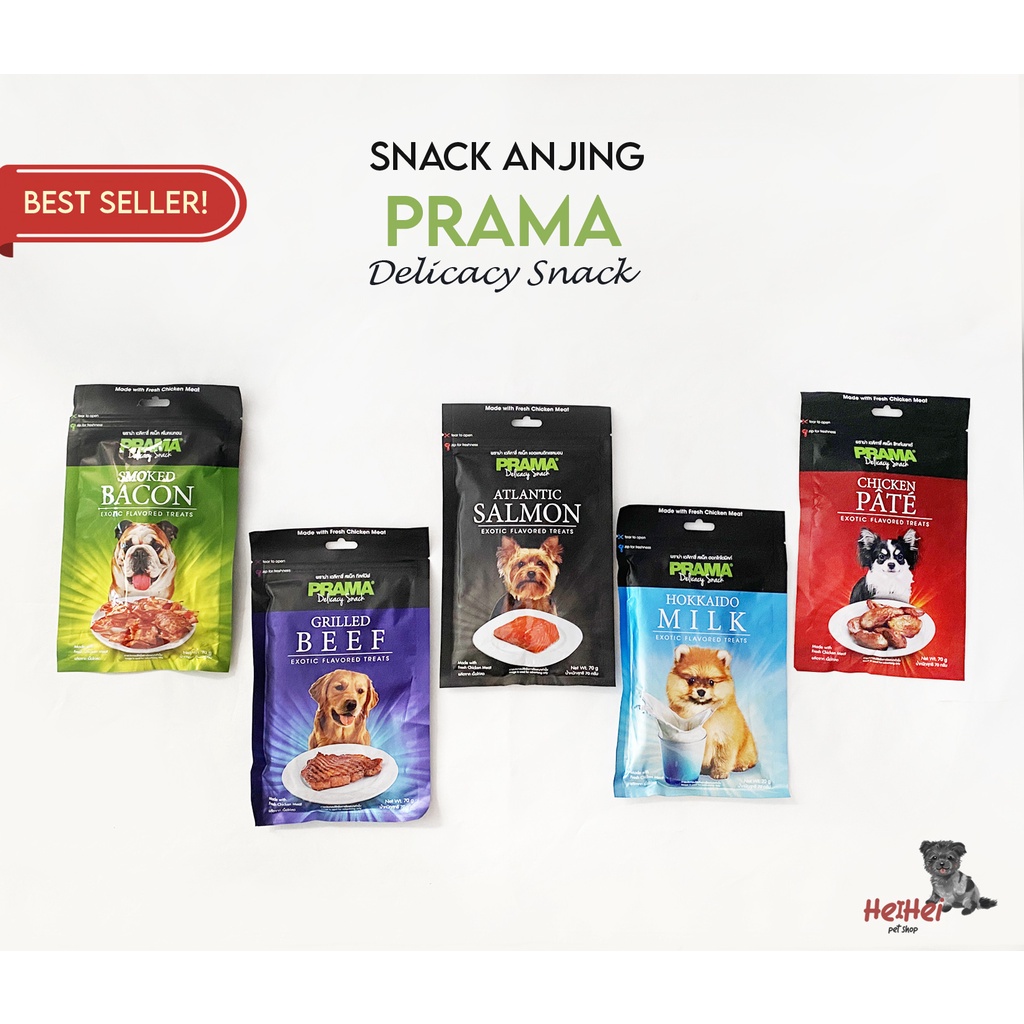 Prama Dog Treat 70 gr - Snack Anjing Best Seller - Dog Food Dog Snack - Cemilan Kesukaan Anjing