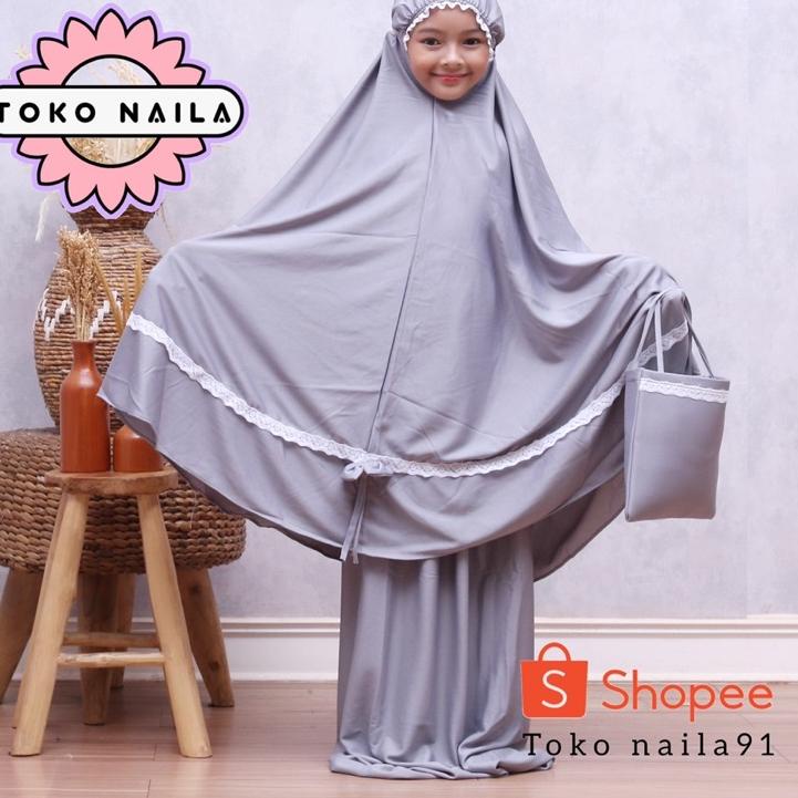 Recomended Mukena Anak Renda Usia 5 - 7 Tahun Jersey Zoya