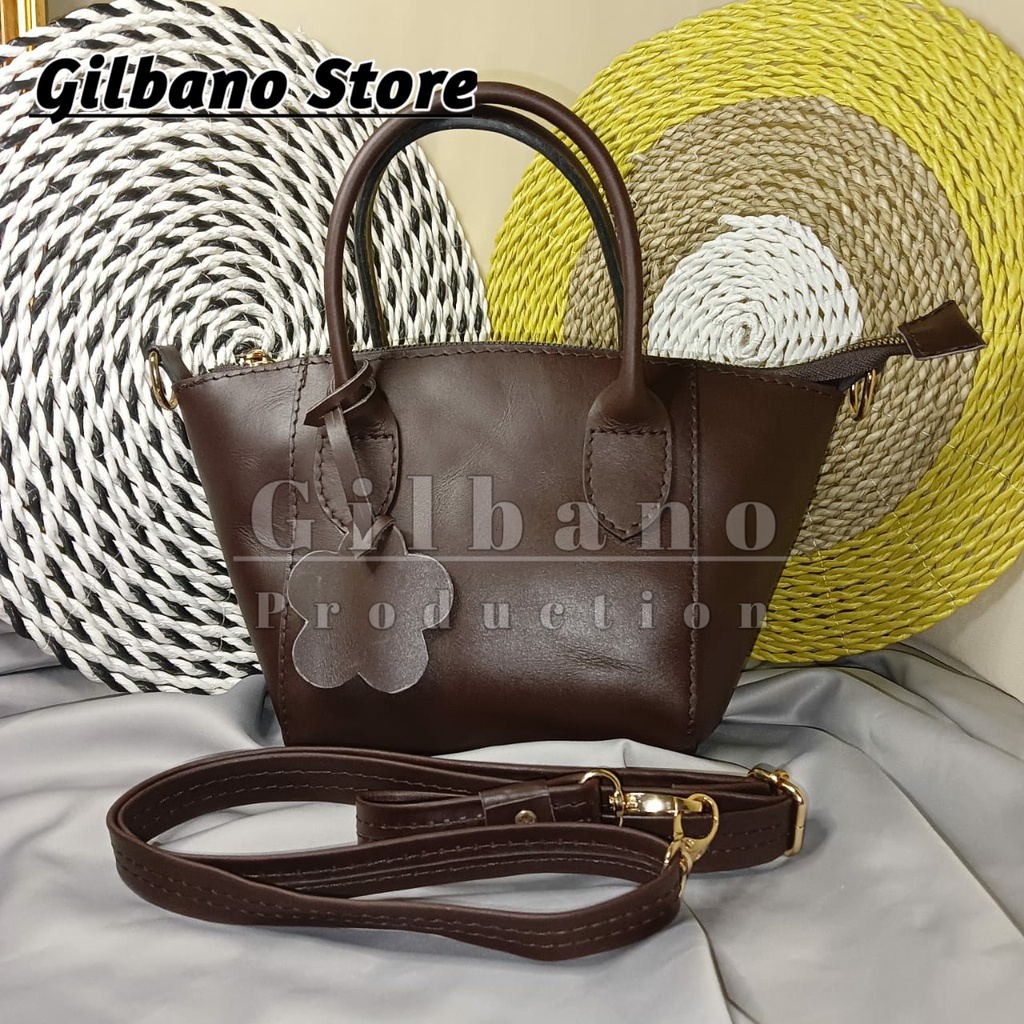 [SIZE S] Tas Kulit Wanita Tas Papirut Kulit Asli Garut