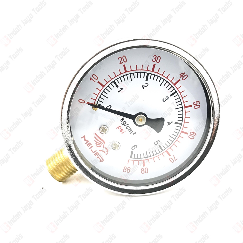 MEIJER Manometer 6 10 16 25 Bar - Pressure Gauge Ukuran Angin