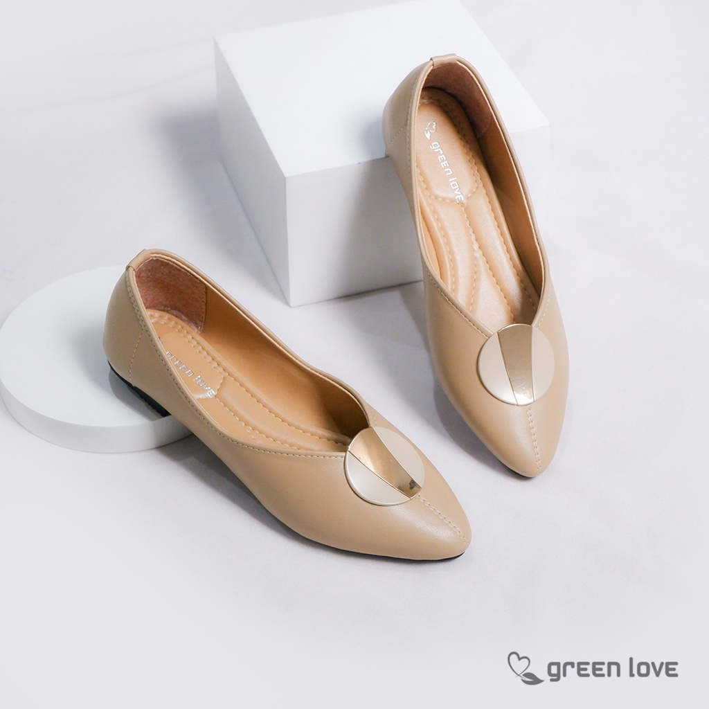 Green Love Sepatu Flat MOONLIGHT