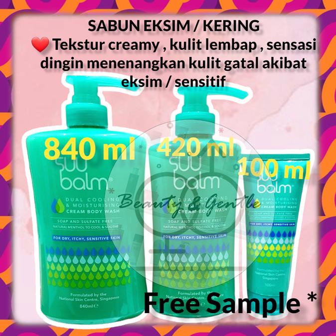 PROMO Suu Balm Cream Body Wash for Dry Itchy Sensitive Skin 840ml