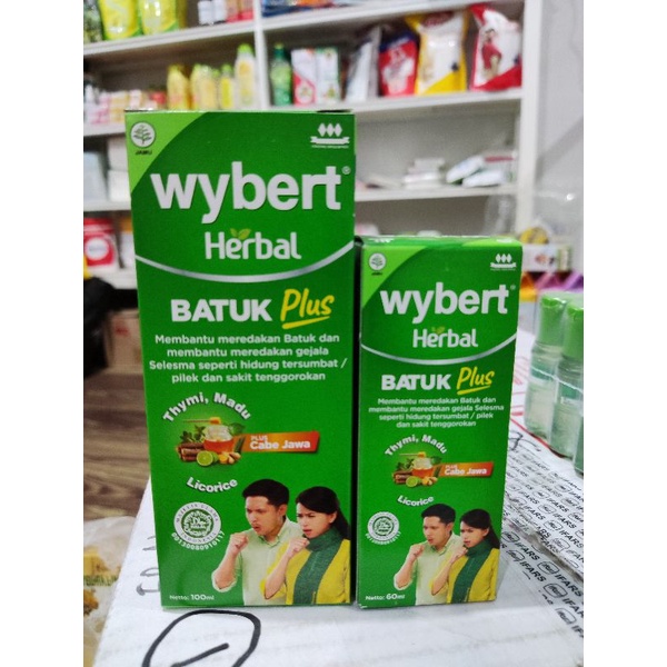 WYBERT HERBAL obat batuk plus 60ml 100ml