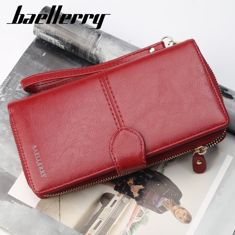 BAELLERRY N3846 Dompet Wanita Panjang Bahan Kulit PU Leather Premium WATCHKITE WKOS