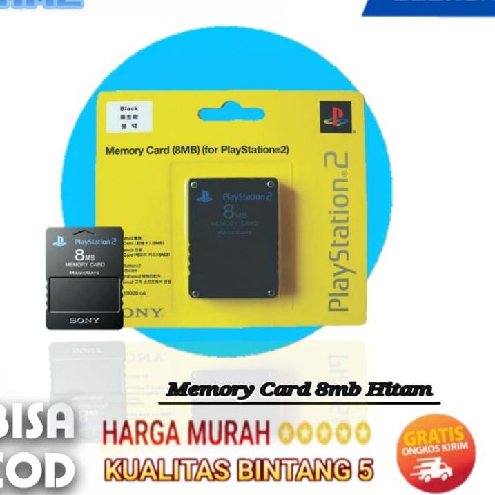 Trx2i2Hw--Memory Card PS2/MC PS2 8MB For PlayStation Bisa Save Game Re4 Dan Good Of War