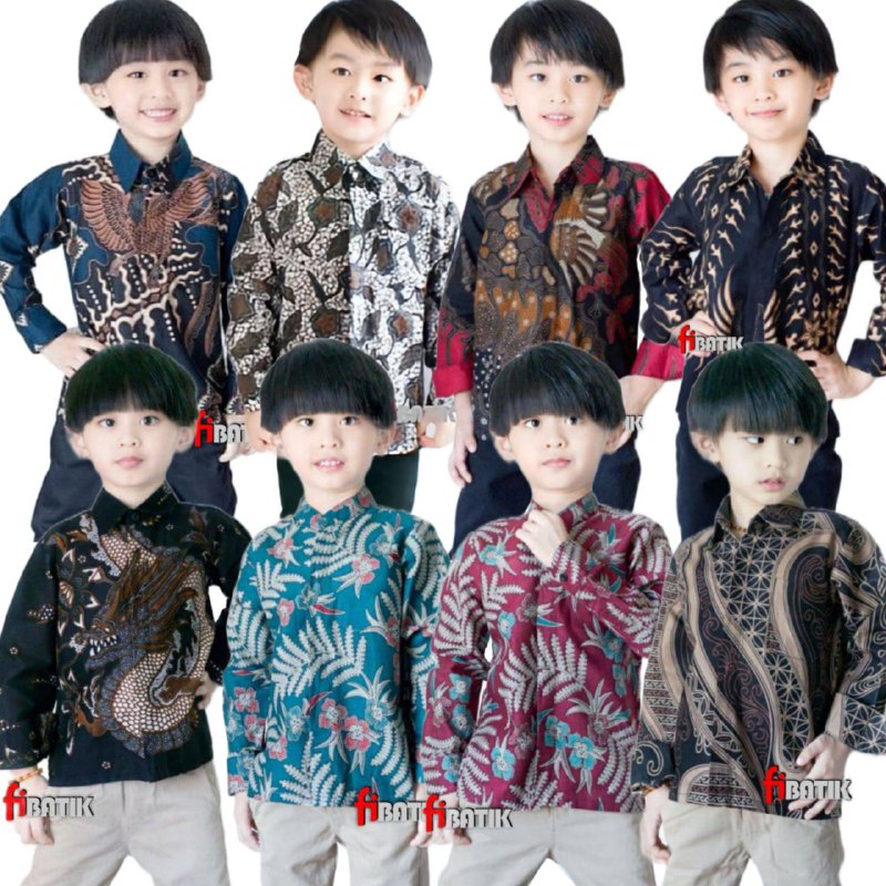 KEMEJA BATIK PRIA ANAK 2-14 TH // BATIK NAKULA ANAK COWOK//BATIK ANAK LAKI LAKI