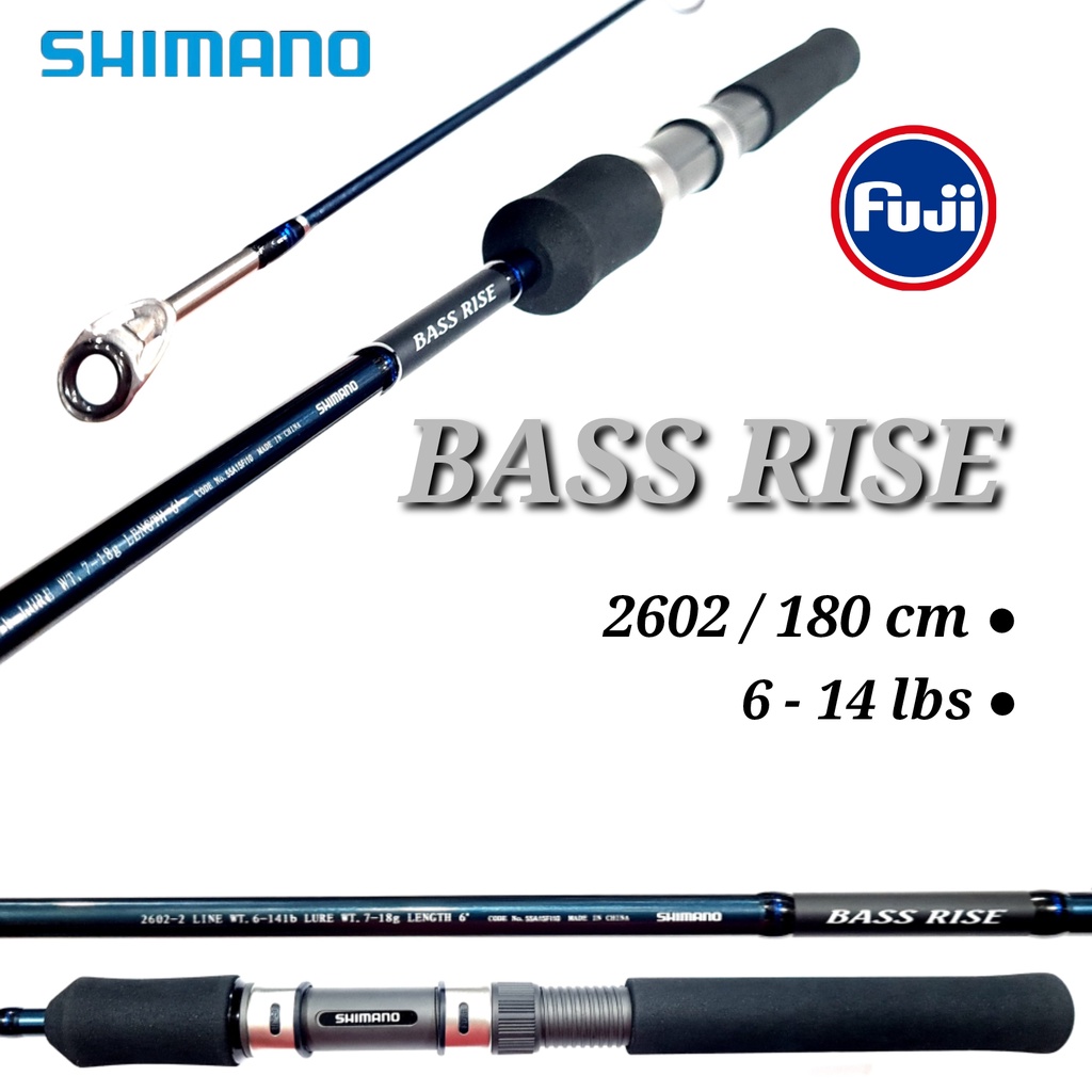 joran shimano bass rise 602 180 cm / 6-14 lbs