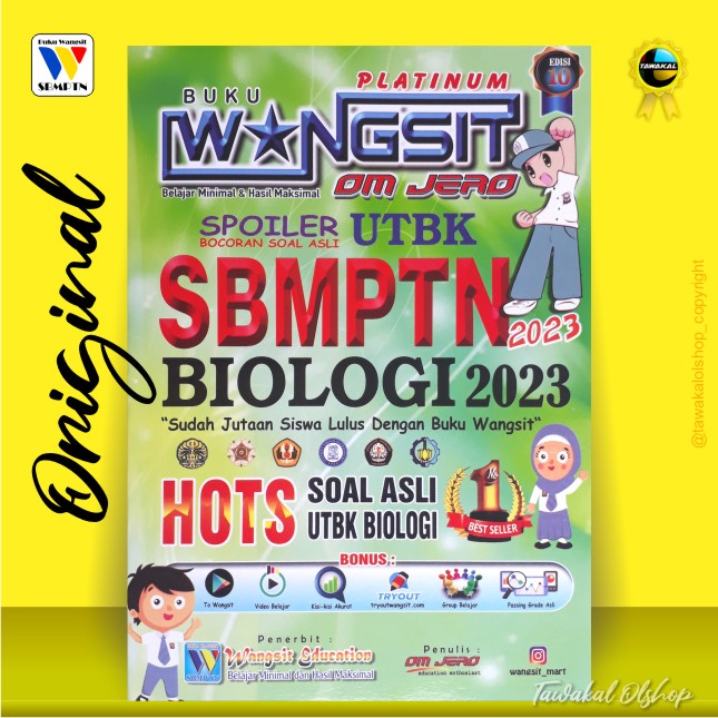 Buku Wangsit UTBK SBMPTN 2023 / Buku Wangsit SNBT 2023 / Buku Wangsit OM JERO / Buku Wangsit BIOLOGI