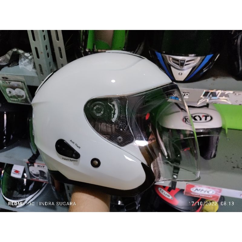 helm Kyt kyoto r putih xl