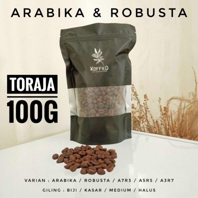 

Kopi Roasted Bean Toraja ARABIKA ROBUSTA TORAJA Sulawesi Selatan 100g