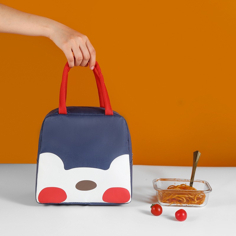 Gobra ♕ PA074 Tas Bekal Karakter Motif Lucu Cute Lunch Cooler Bag Makanan Aluminium Kotak Makan