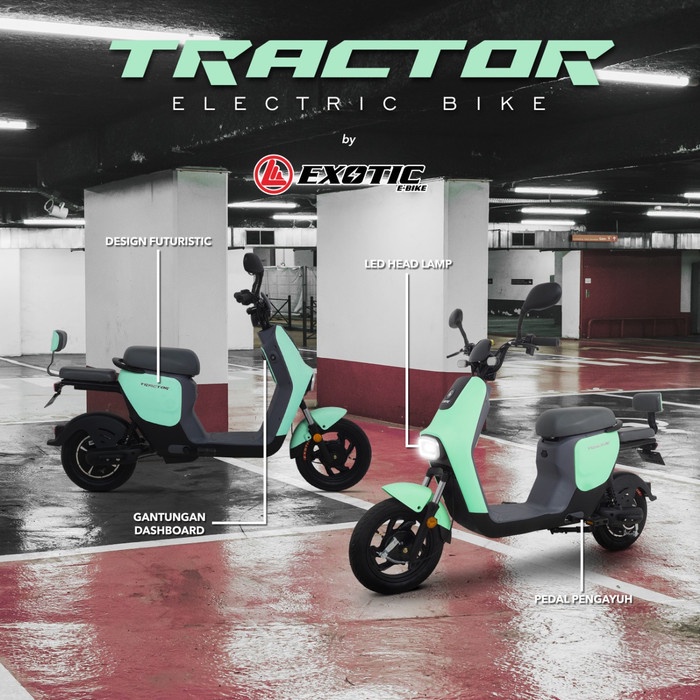 EXOTIC TRACTOR SEPEDA LISTRIK GARANSI RESMI TERMURAH