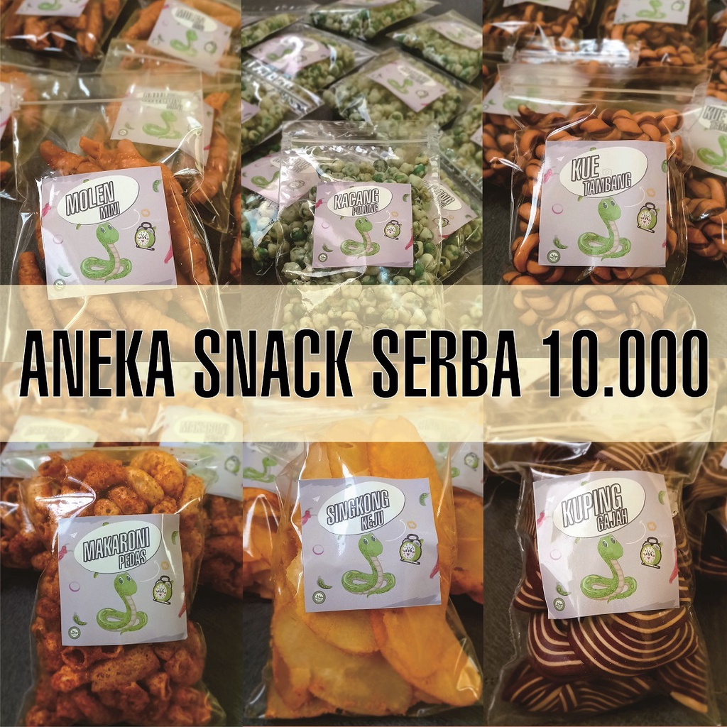 

[SNACK TIME] Aneka Snack Serba 10.000 / Cemilan Camilan 10 Ribu Bebas Pilih Rasa / Makanan Ringan