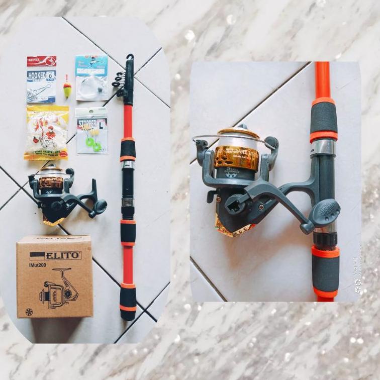 PSR.18Oc22ᴷ ▪ Satu set alat pancing antena lengkap murah set pancing antena set pancingan ikan set p