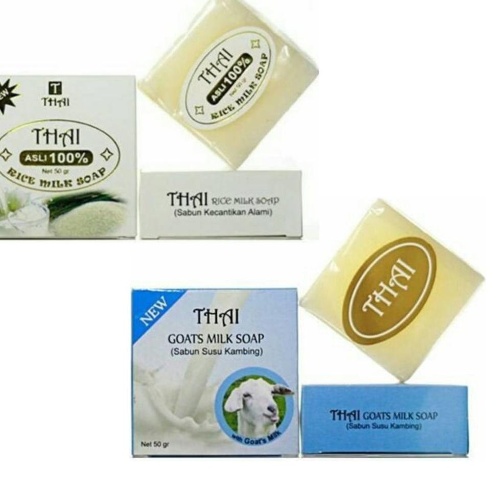 

れ Thai Sabun Goats Milk Susu Kambing - Rice Milk Bar Soap Beras Susu Thailand 50 gr Original BPOM LANGSUNG CHECKOUT 2398 ☀