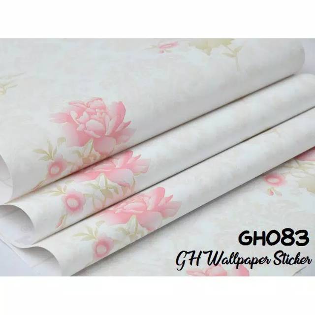 Promo Termurah !  Wallpaper Stiker Dinding Walpaper Dinding Motif BUNGA GH083