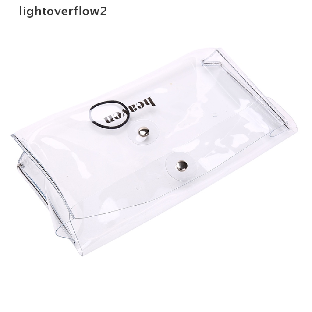 (lightoverflow2) Tempat Pensil Transparan Bahan PVC