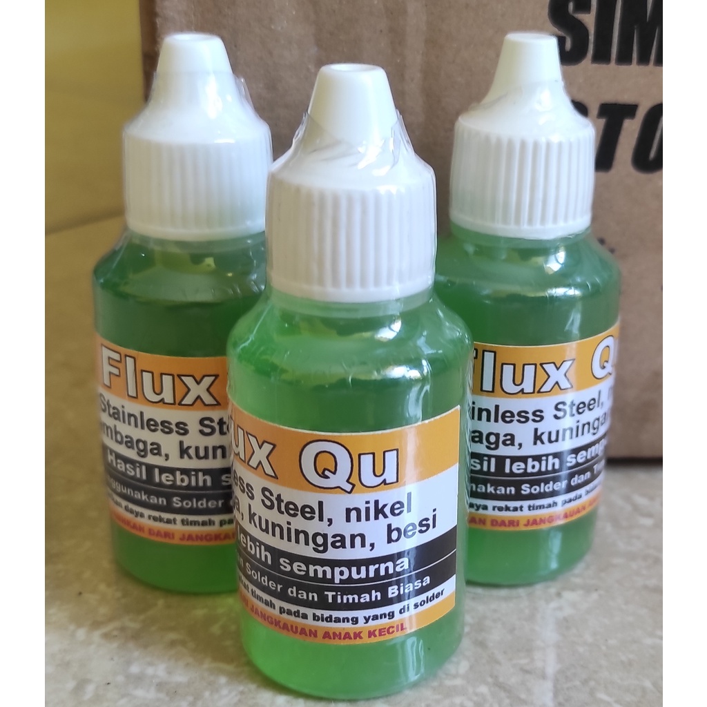 Flux Solder Stainless Steel Perekat Nikel Besi Seng Baterai CAIRAN OIL