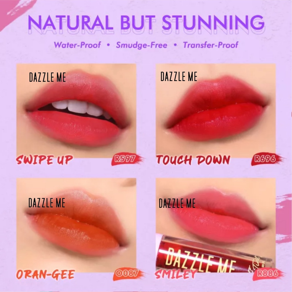 DAZZLE ME Ink-Licious Lip Tint BPOM | Mattedorable Long Lasting Liptint Hyper Moisturizing Lip Stain
