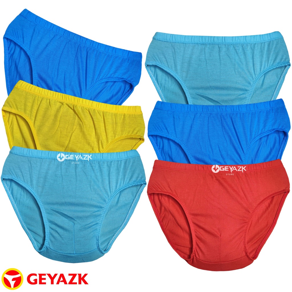 6 Pcs Celana Dalam Anak Laki Laki Polos Sempak Anak Cowok
