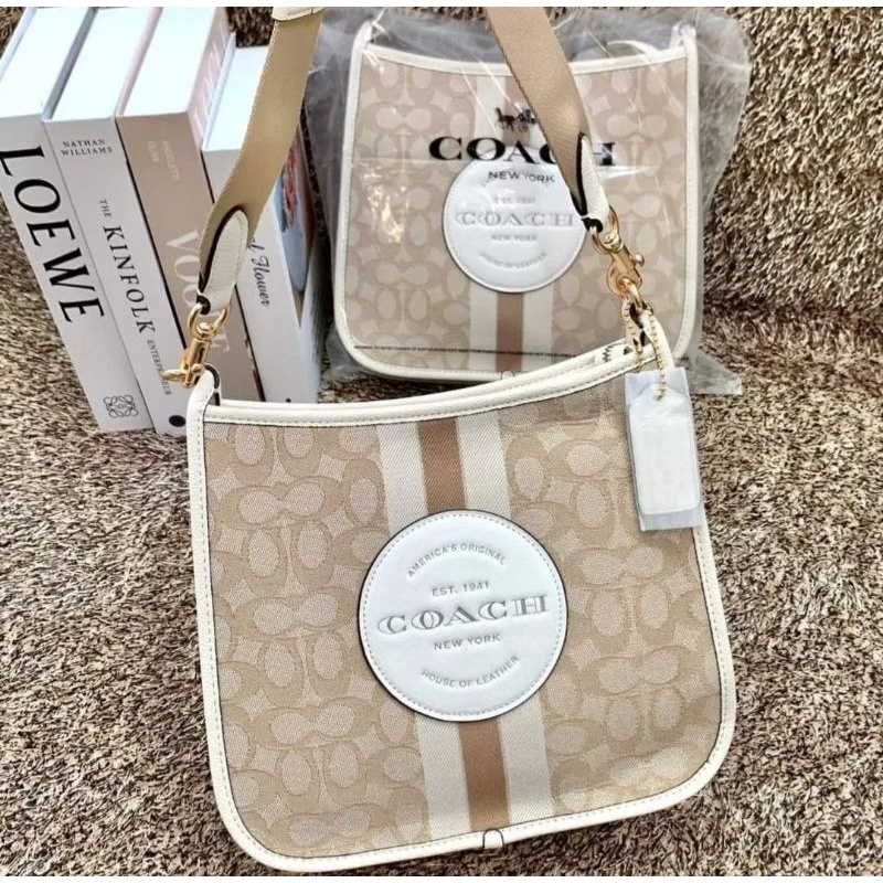 Pelunasan Coach Dempsey File Bag Putih