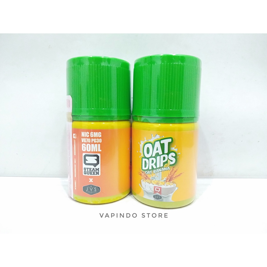 NIC 6MG OAT DRIPS V3 BANANA OATS 60ML BY STEAMQUEEN X JVS LIQUID