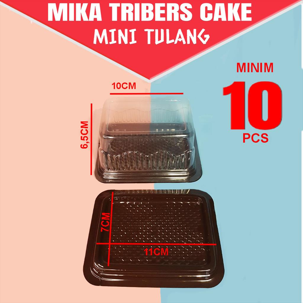 SATUAN Mika Tribers Cake Mini/ Mika Plastik Kue / Mika Makanan Ringan