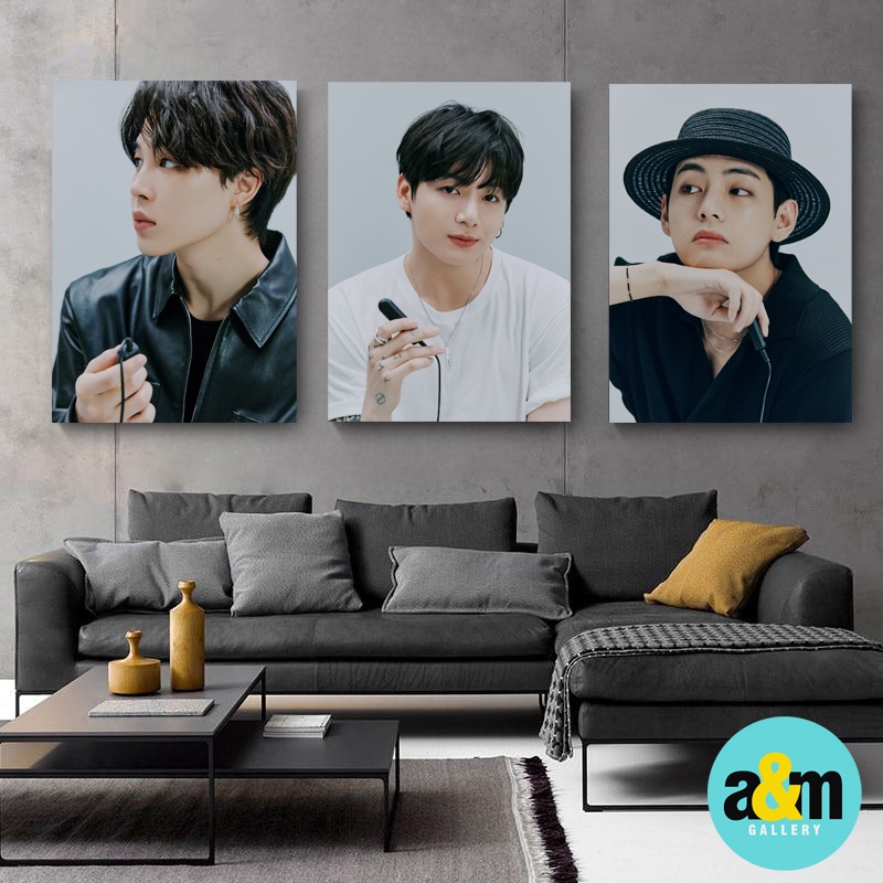 Poster Kayu BTS Self Camera VERSION JIN RM SUGA JUNGKOOK J-HOPE JIMIN V I Hiasan Dinding Dekorasi Kamar I Poster Kayu K-POP Dekorasi Kamar - A&amp;M