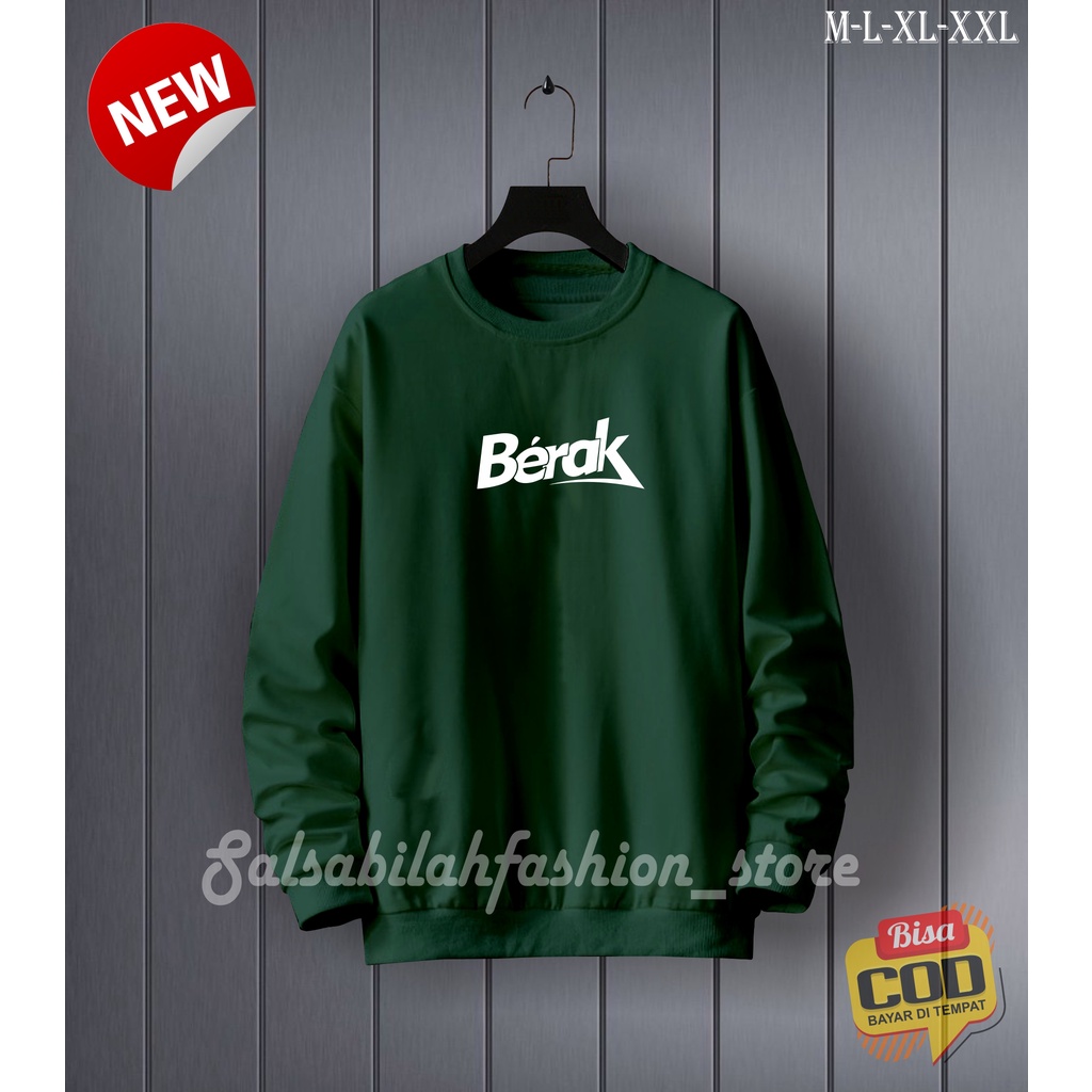 (COD) CREWNECK BERA'K SCRIPT BLACK UNISEX ORIGINAL