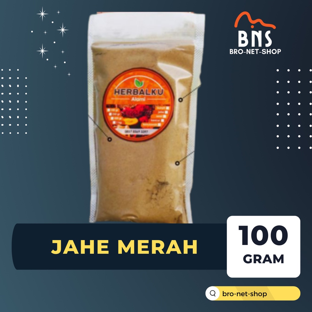 

Jahe Merah Bubuk Murni 100 gram Bubuk Jahe Merah Asli dan Murni Tanpa Campuran Jahe Merah Bubuk Minuman Jamu Tradisional Sari Jahe Merah