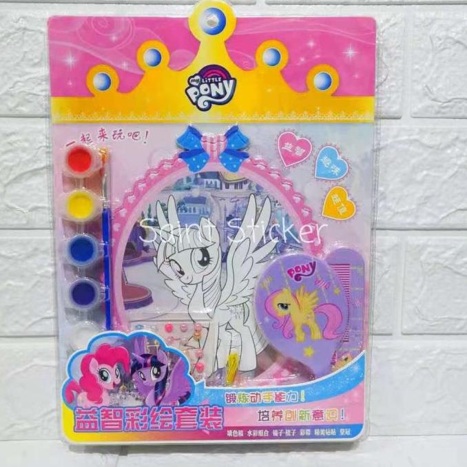 

Kanvas Lukis Drawing Canvas Cat Air Sisir Cermin Karakter Little Pony