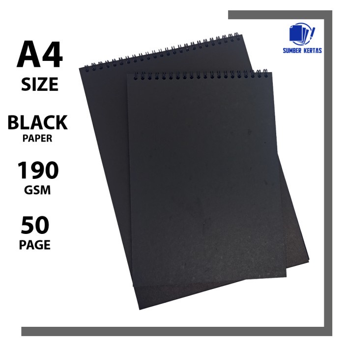 

Hemat Notebook Black Paper A4/B5/Sketchbook Black Paper A4/B5 Terbatas