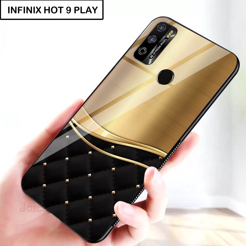 Softcase Kaca For INFINIX HOT 9 PLAY - Case Handphone INFINIX HOT 9 PLAY [T34].