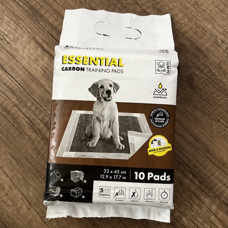 ESSENTIAL CARBON  PEE PAD ANTI SLIP WITH 4 PCS STICKER (ISI 10 PCS)