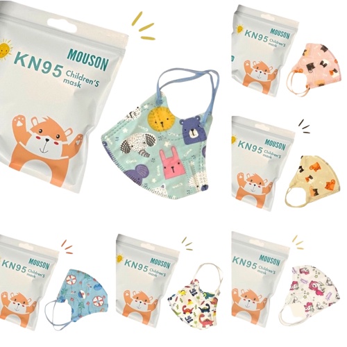 MASKER ANAK KN95 MOUSON ISI 10PCS MOTIF KARAKTER LUCU [SWEETSPACE]