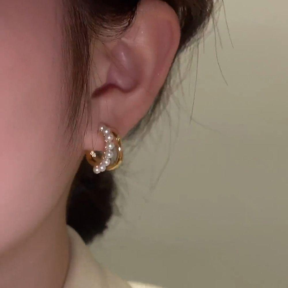 Anting Tusuk Klip Korea Terbaru Minimalis Simple Dalika