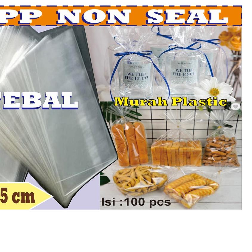 

FREE ONGKIR!Plastik OPP TEBAL TANPA LEM/SEAL 25 x 35 cm|RA6