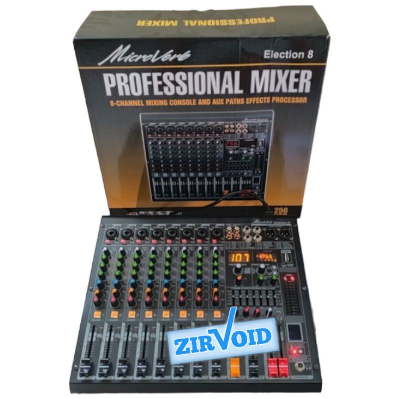 MICROVERB ELECTION 8 AUDIO MIXER 8 CHANNEL ELECTION8